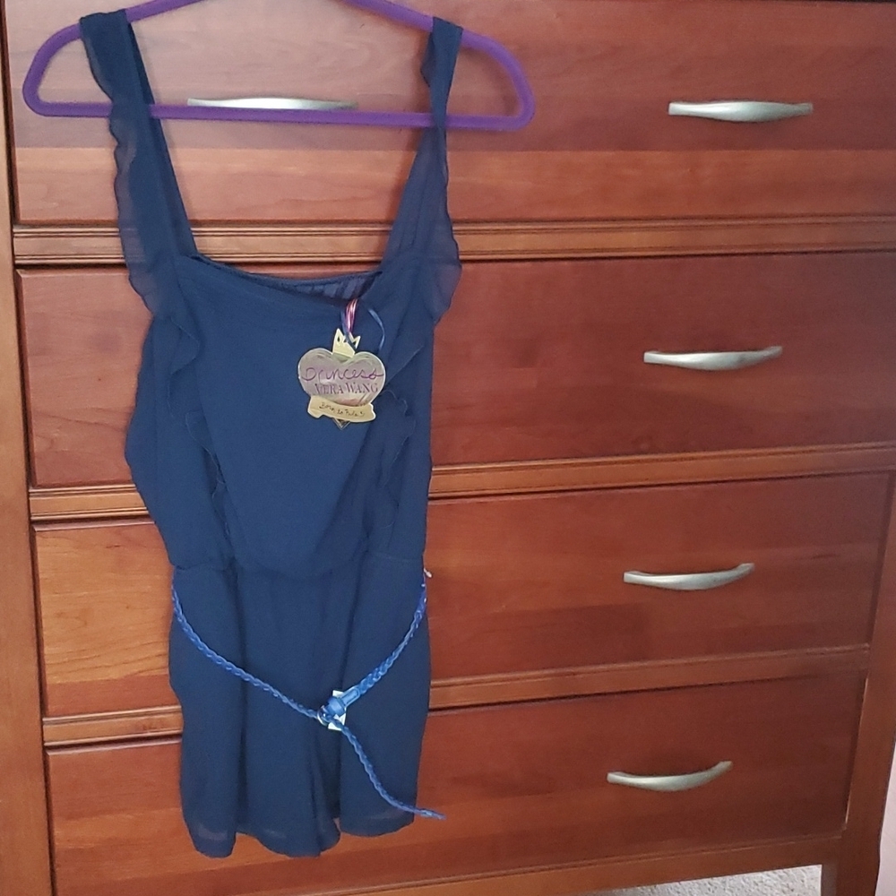 NWT Princess Vera Wang navy romper navy blue size Large